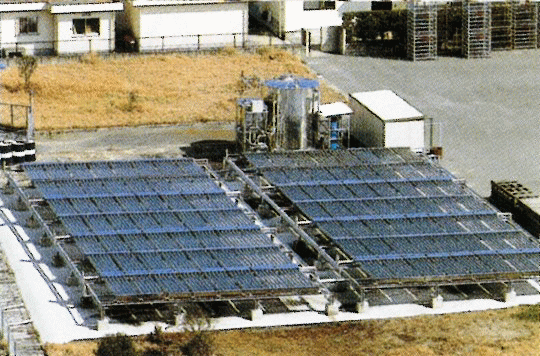 食肉センター　太陽熱利用設備　真空管式太陽集熱器