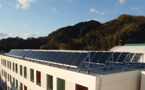 温浴施設における産業用太陽熱利用システム